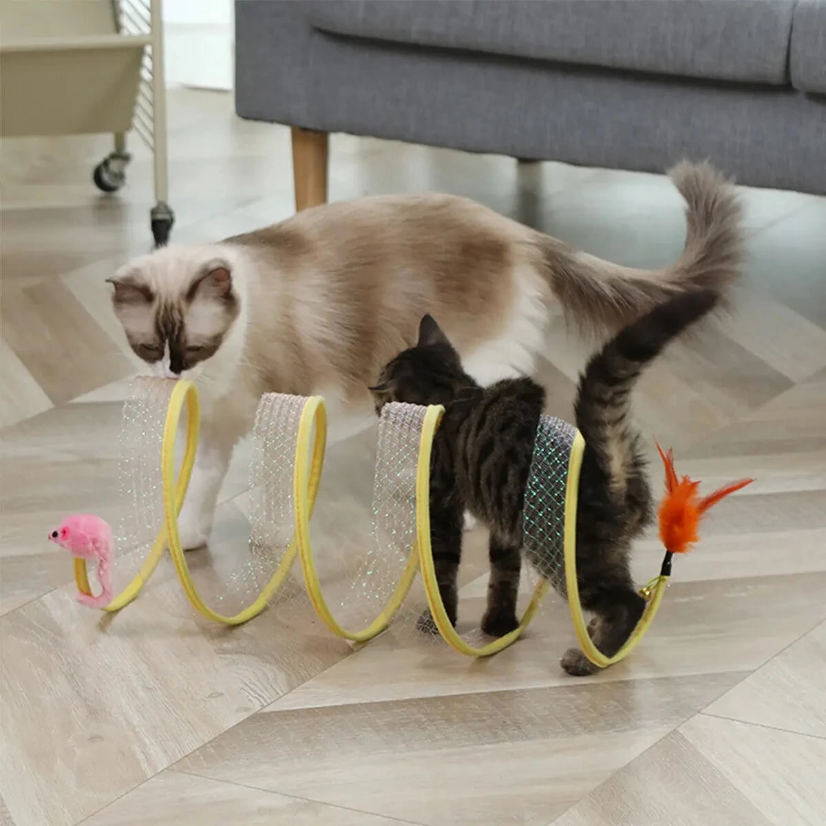 Meow Fold & Play™ – Collapsible Cat Tunnel Toy for Endless Fun