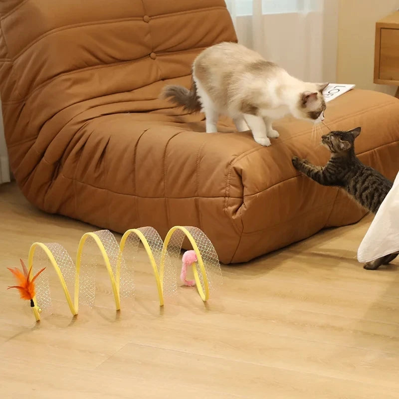 Meow Fold & Play™ – Collapsible Cat Tunnel Toy for Endless Fun