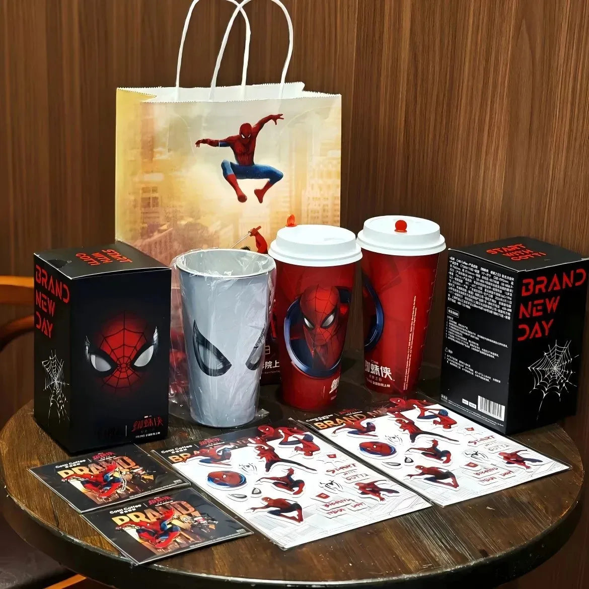 Spider-Man Color Changing Cold Cup – Magic Web Pattern Stainless Steel Tumbler with Straw & Lid