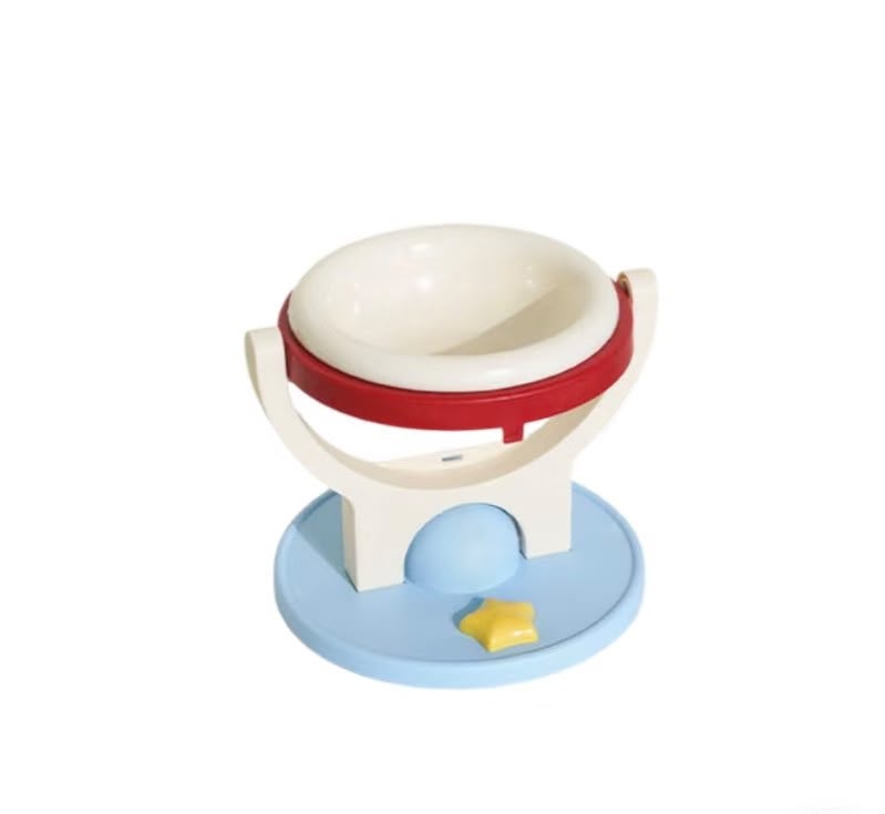 Meow Elevated Ceramic Cat Bowl – Wall-Mounted Pet Food & Water Bowl