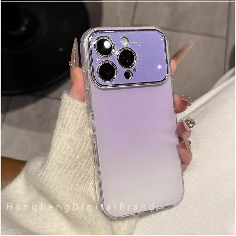 Gradient Smoothed iPhone Case with Logo – Premium Matte Protection