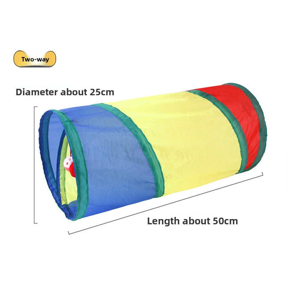 Meow™ Interactive Cat Tunnel – Foldable Play Tunnel & Hideaway Toy for Cats