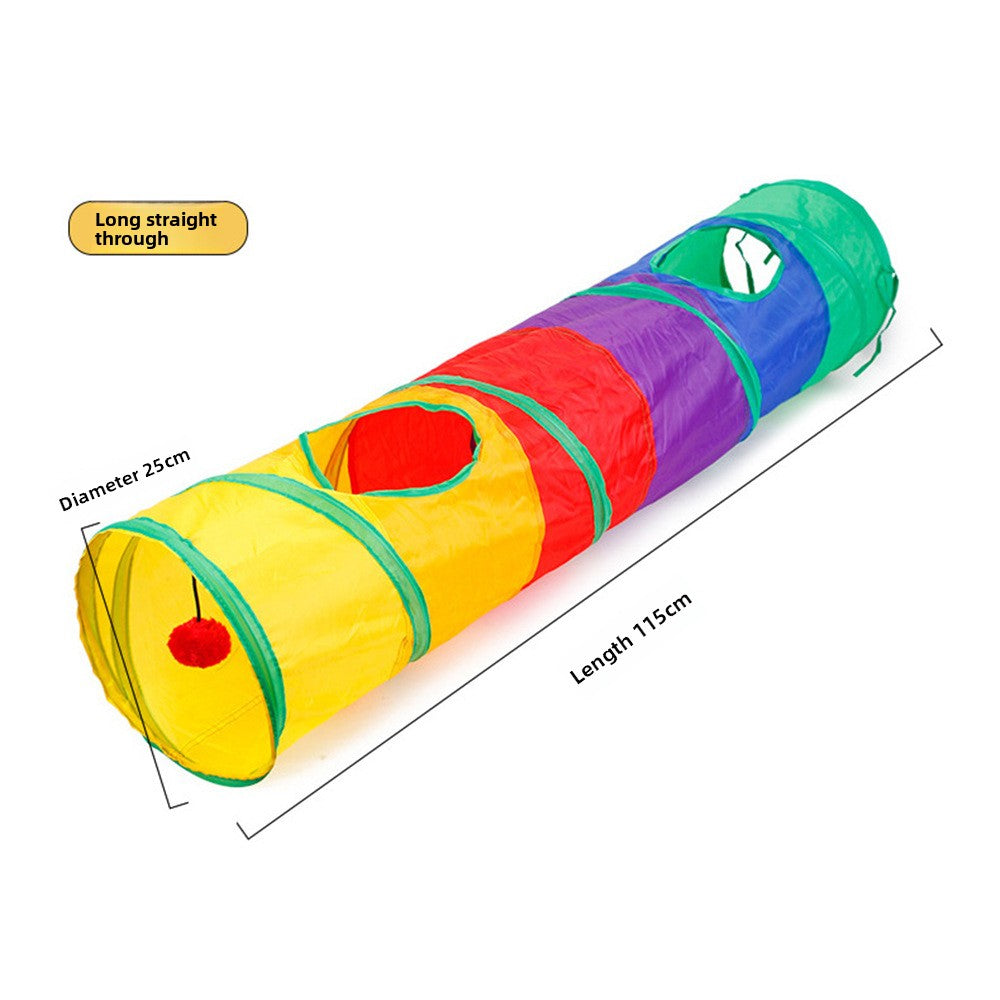Meow™ Interactive Cat Tunnel – Foldable Play Tunnel & Hideaway Toy for Cats