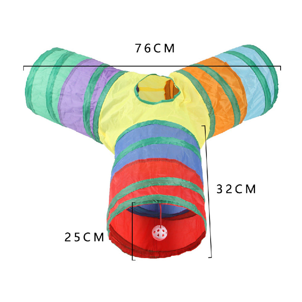 Meow™ Interactive Cat Tunnel – Foldable Play Tunnel & Hideaway Toy for Cats