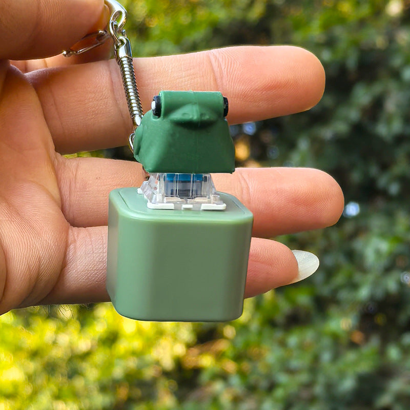 Cute Chick Sound Button Keychain – LED Light-Up Cheep Button | Fun Animal Keyring