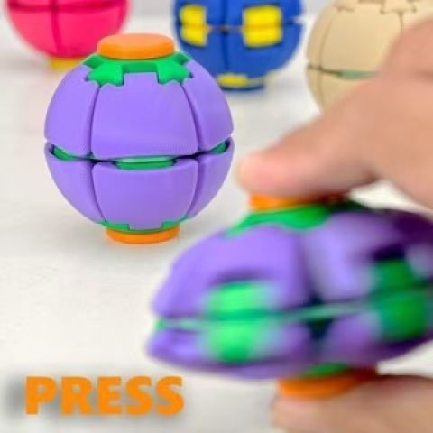 Rotating Kinetic Decompression Ball - Anti-Anxiety Desktop Stress Relief Toy