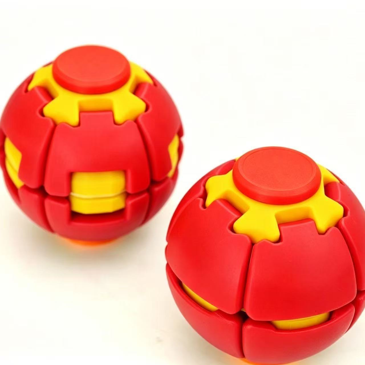 Rotating Kinetic Decompression Ball - Anti-Anxiety Desktop Stress Relief Toy