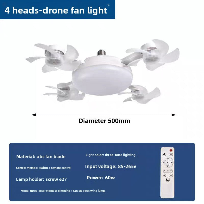 Mute Remote Control Ceiling Fan Light – Modern LED Ceiling Fan with Quiet Airflow