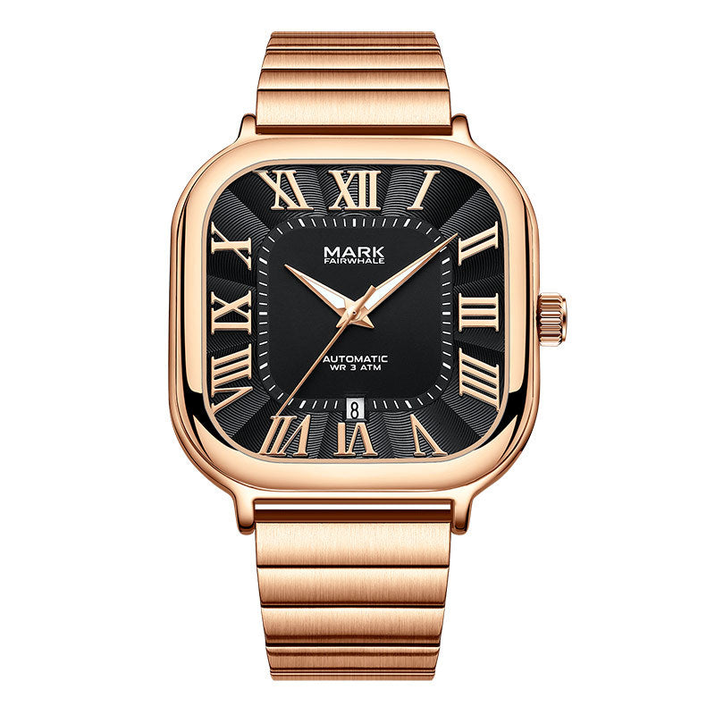 Square Calendar Watch – Elegant Men’s Fashion Wristwatch
