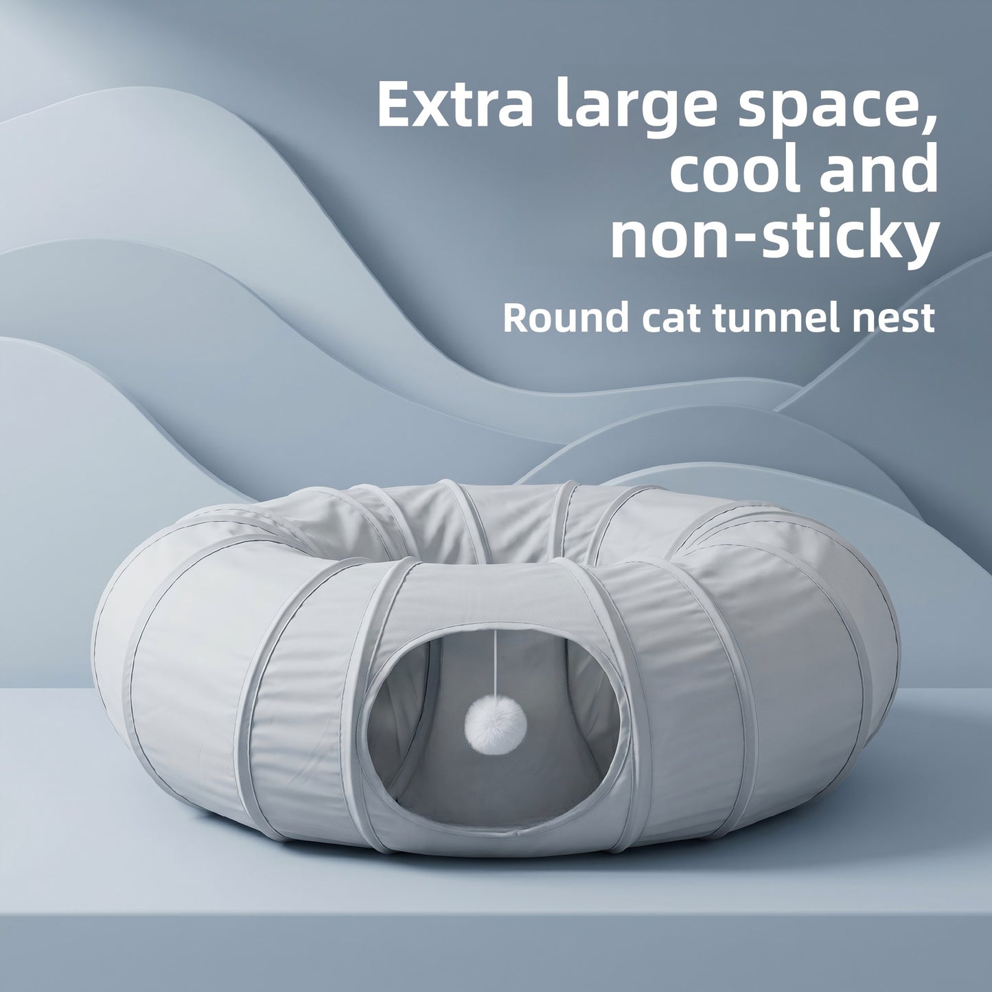 Cozy Cat Tunnel Bed™ – 2-in-1 Sleeping Nest & Play Tunnel