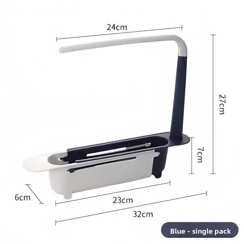 Kitchen Sink Draining Rack – Ventilated Sink Storage & Drying Organizer
