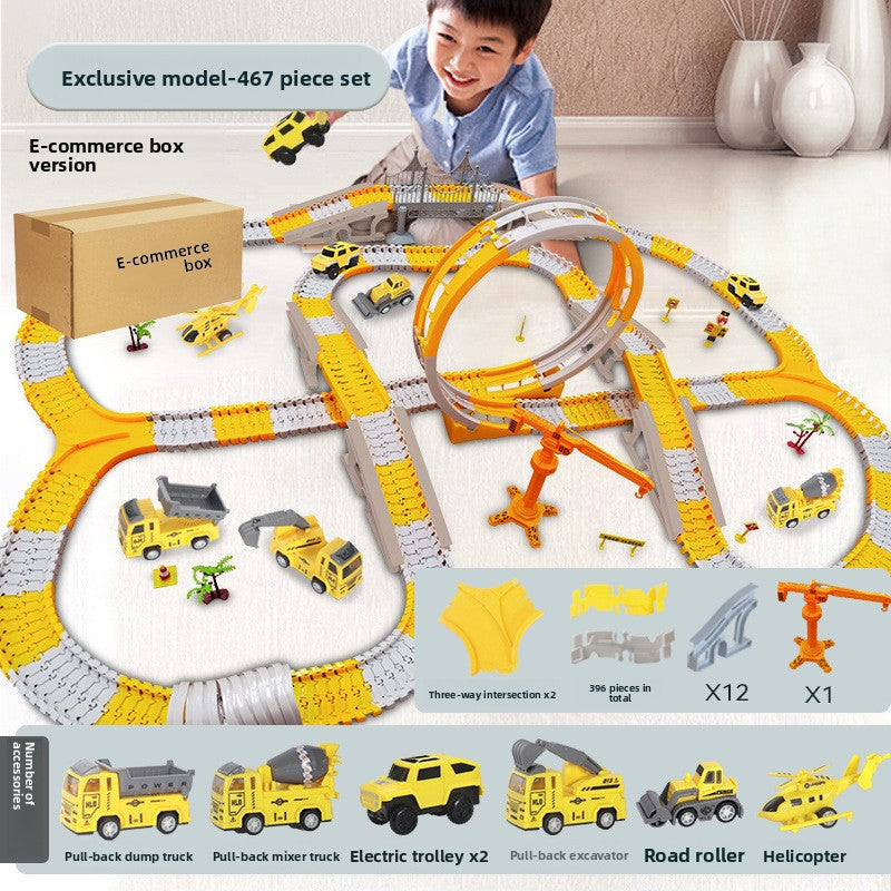 Meow Rail Car Engineering Toy – Fun Construction Train Set for Kids