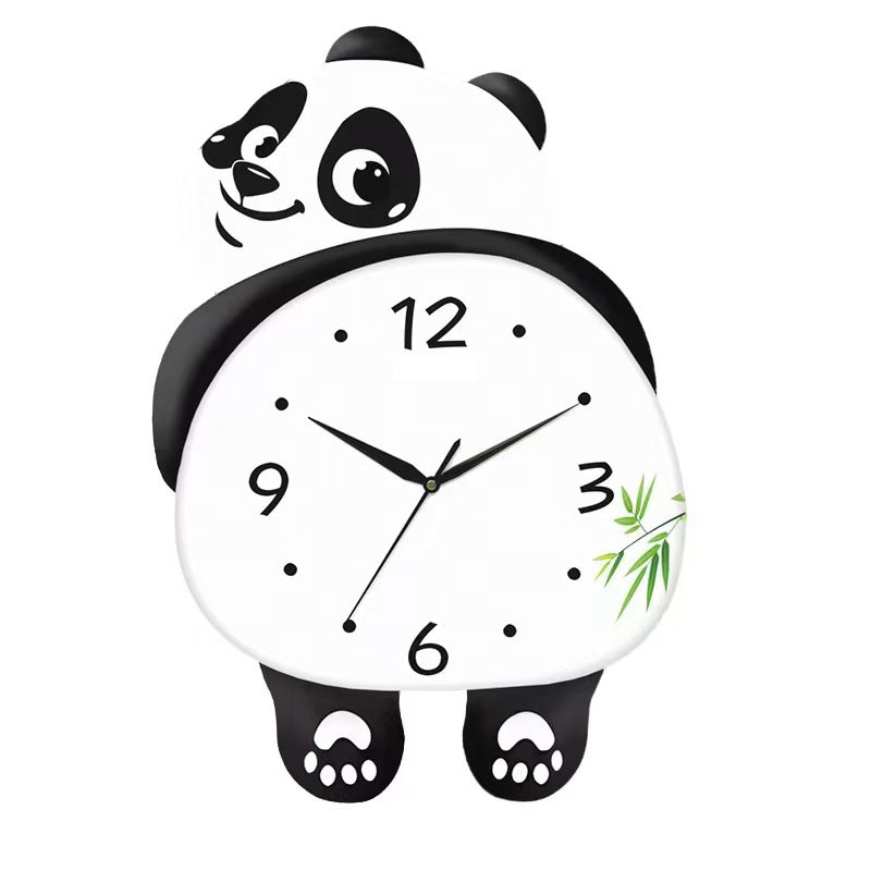 Modern Panda Wall Clock – Cute Silent Wall Decor for Living Room, Bedroom & Kids Room