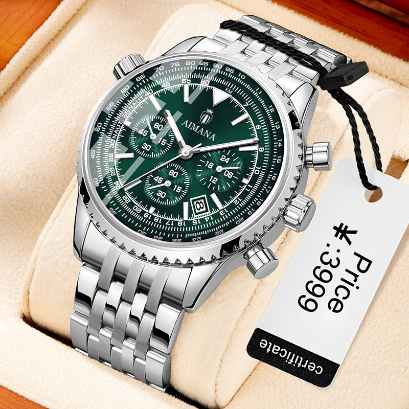 Meow™ Glow Calendar Watch – Modern Luminous Quartz Timepiece