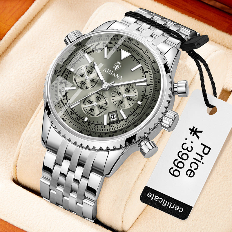 Meow™ Glow Calendar Watch – Modern Luminous Quartz Timepiece