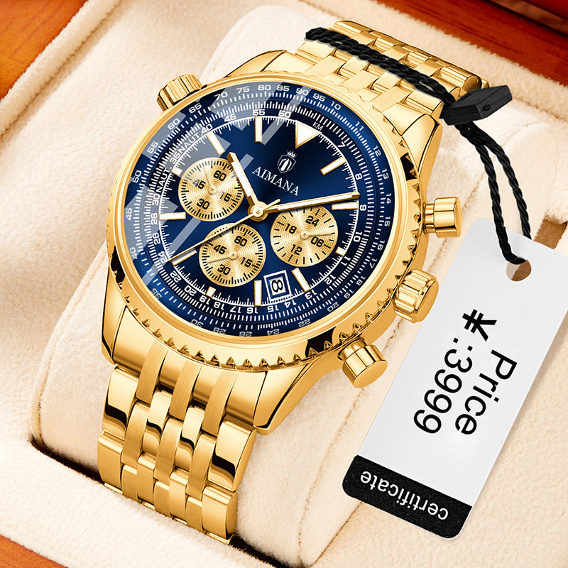 Meow™ Glow Calendar Watch – Modern Luminous Quartz Timepiece