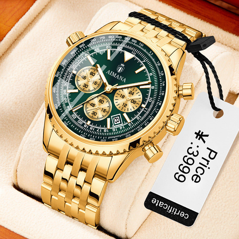 Meow™ Glow Calendar Watch – Modern Luminous Quartz Timepiece